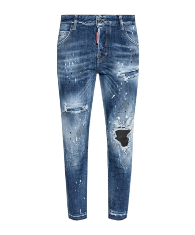 Dsquared2 Belt-loop Jeans In Blue