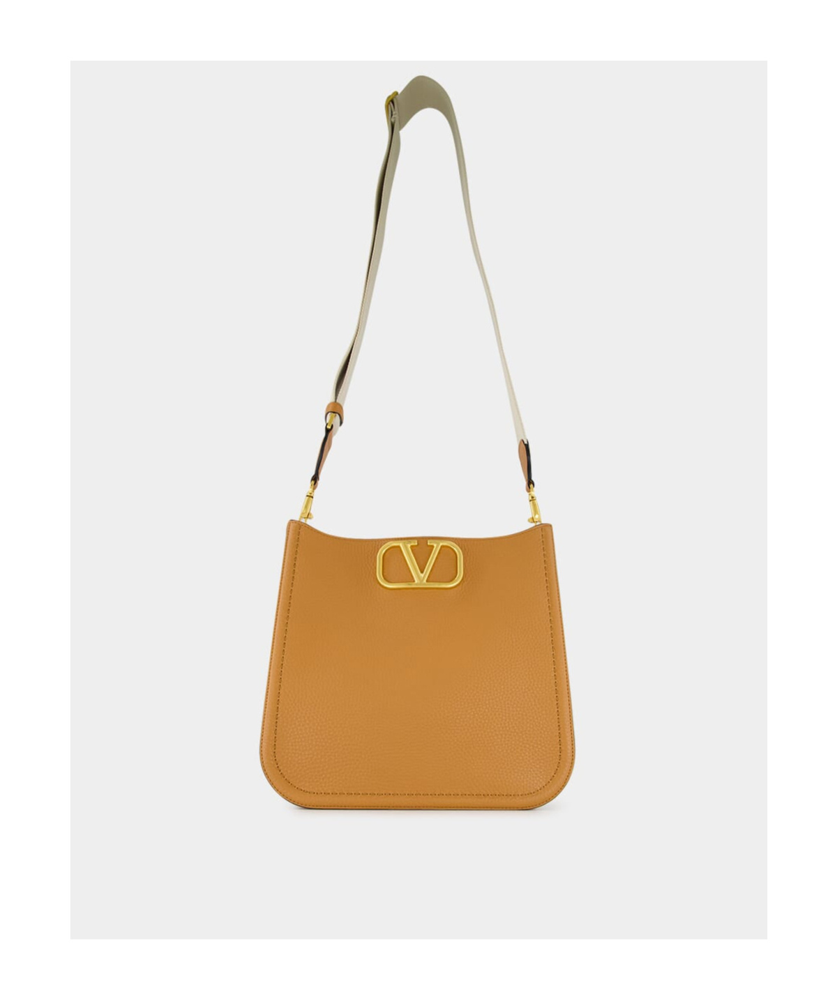 Valentino Medium Alltime Shoulder Bag In Brown