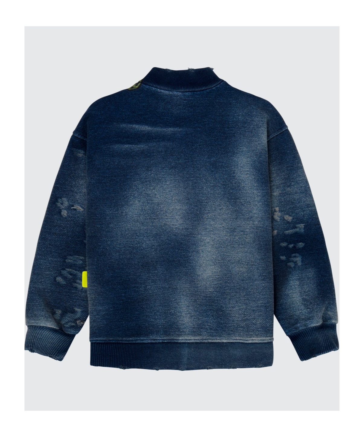 Shop Barrow Printed Denim Jacket In Blue