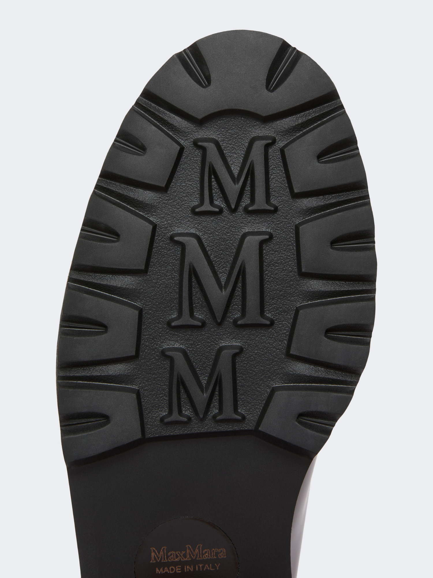 Max Mara Leather And Suede Lace-up Shoes In Brown