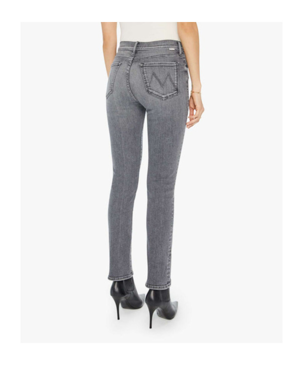 Mother The Rascal Ankle Fray Jeans In Gray