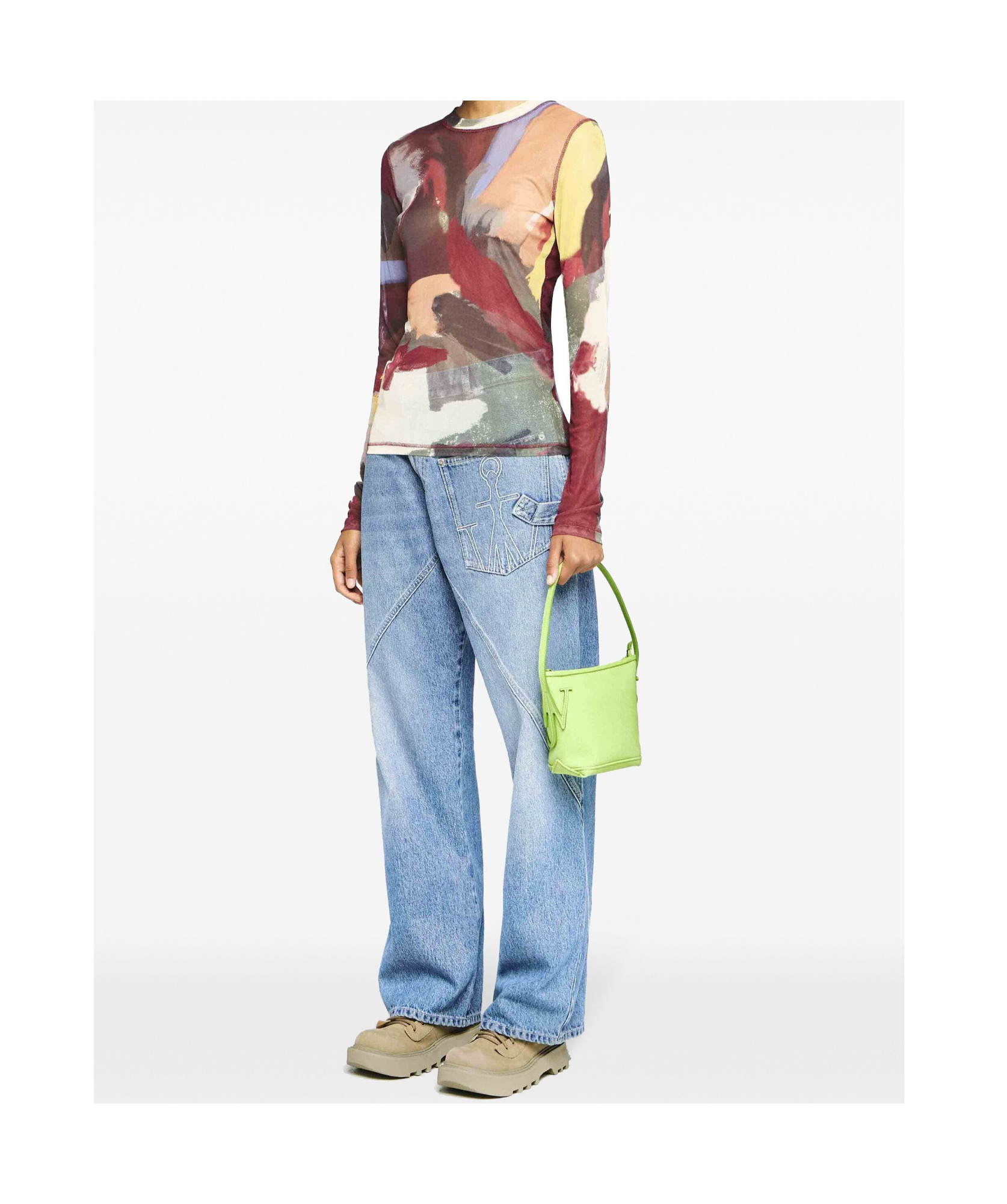 Junya Watanabe Denim Trousers With Belt Loops In Blue