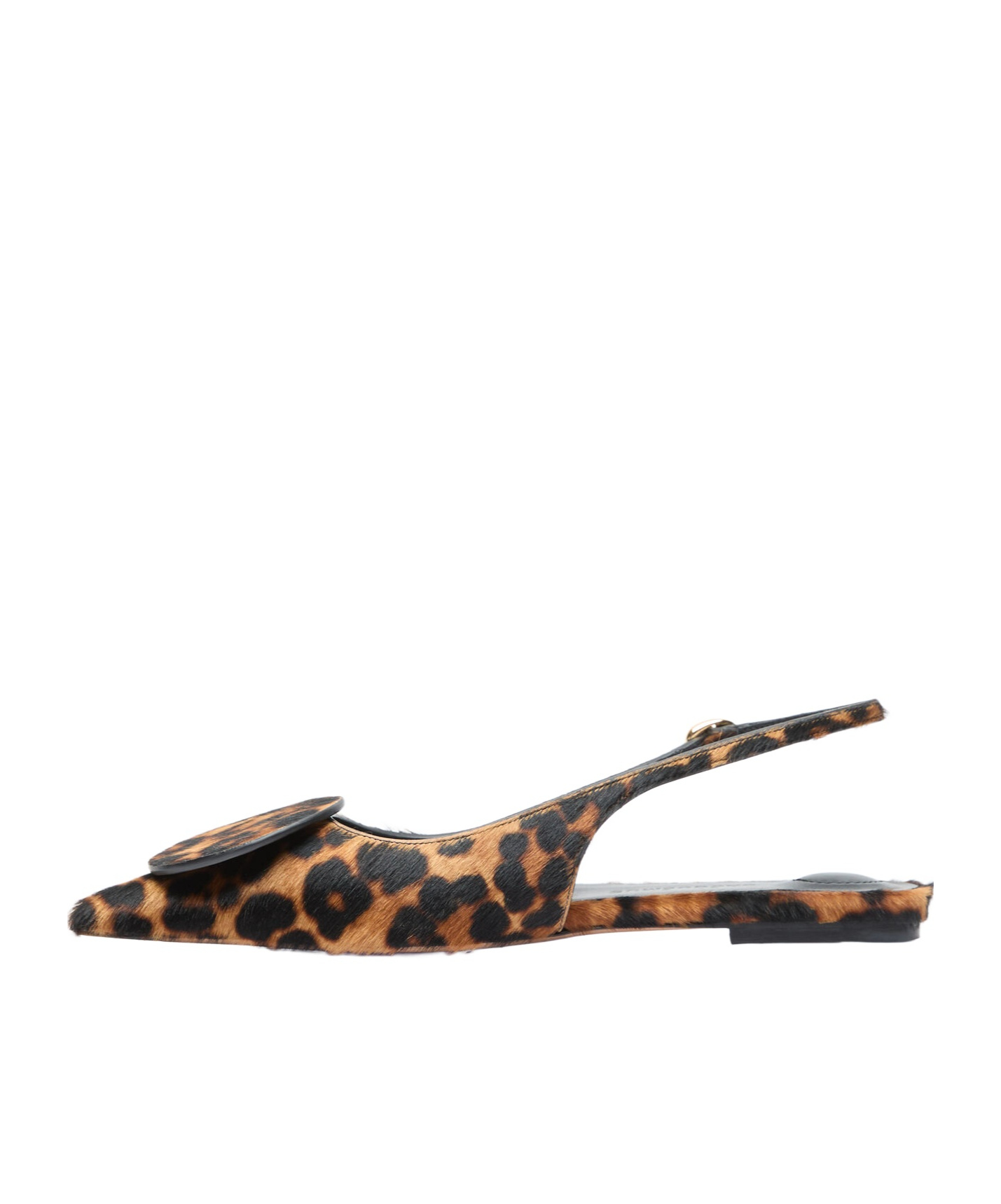 Jacquemus Pointed Flat Shoes In Black