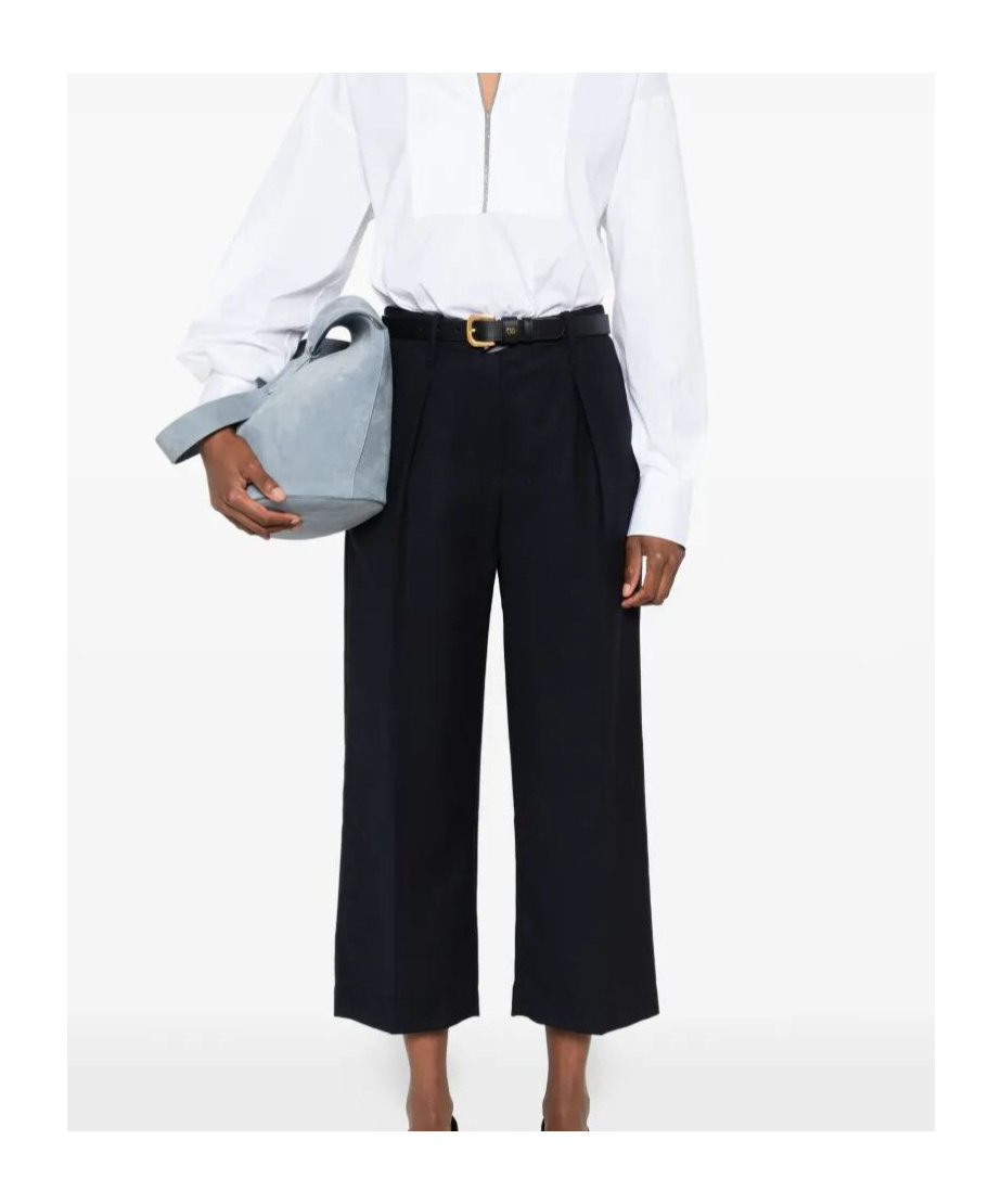 Brunello Cucinelli Pleated Wool Trousers In Black