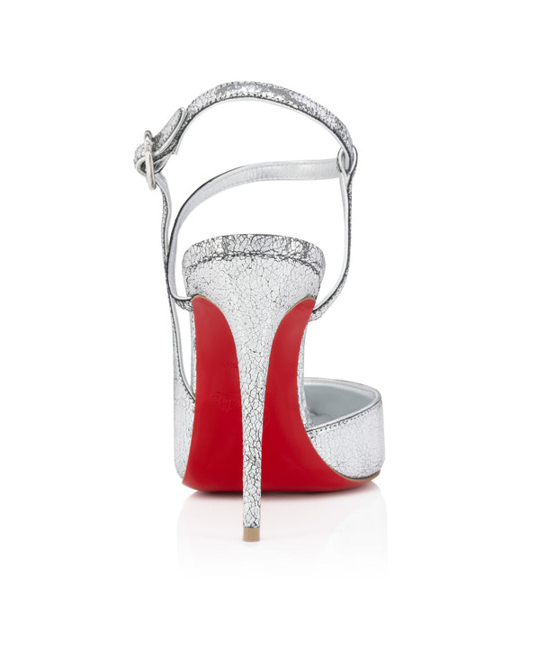 Christian Louboutin Womens Jenlove 100 Manoir Speccio-leather Heeled Pumps Silv In White