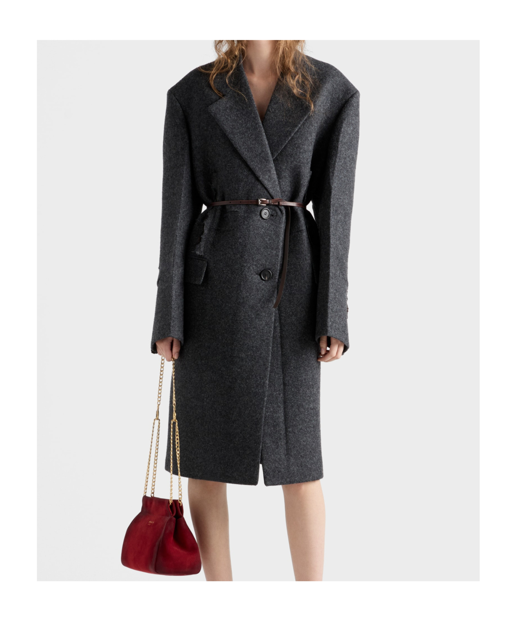Prada Single-breasted Shetland Wool Coat In Animal Print