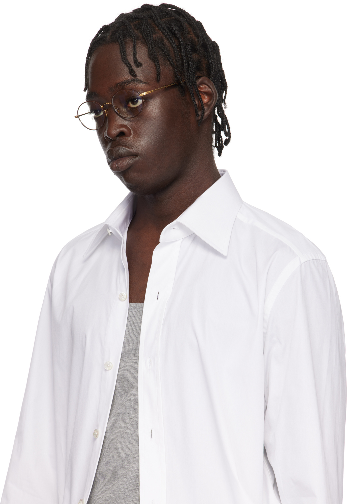Tom Ford Eyewear Round Frame Glasses In Black