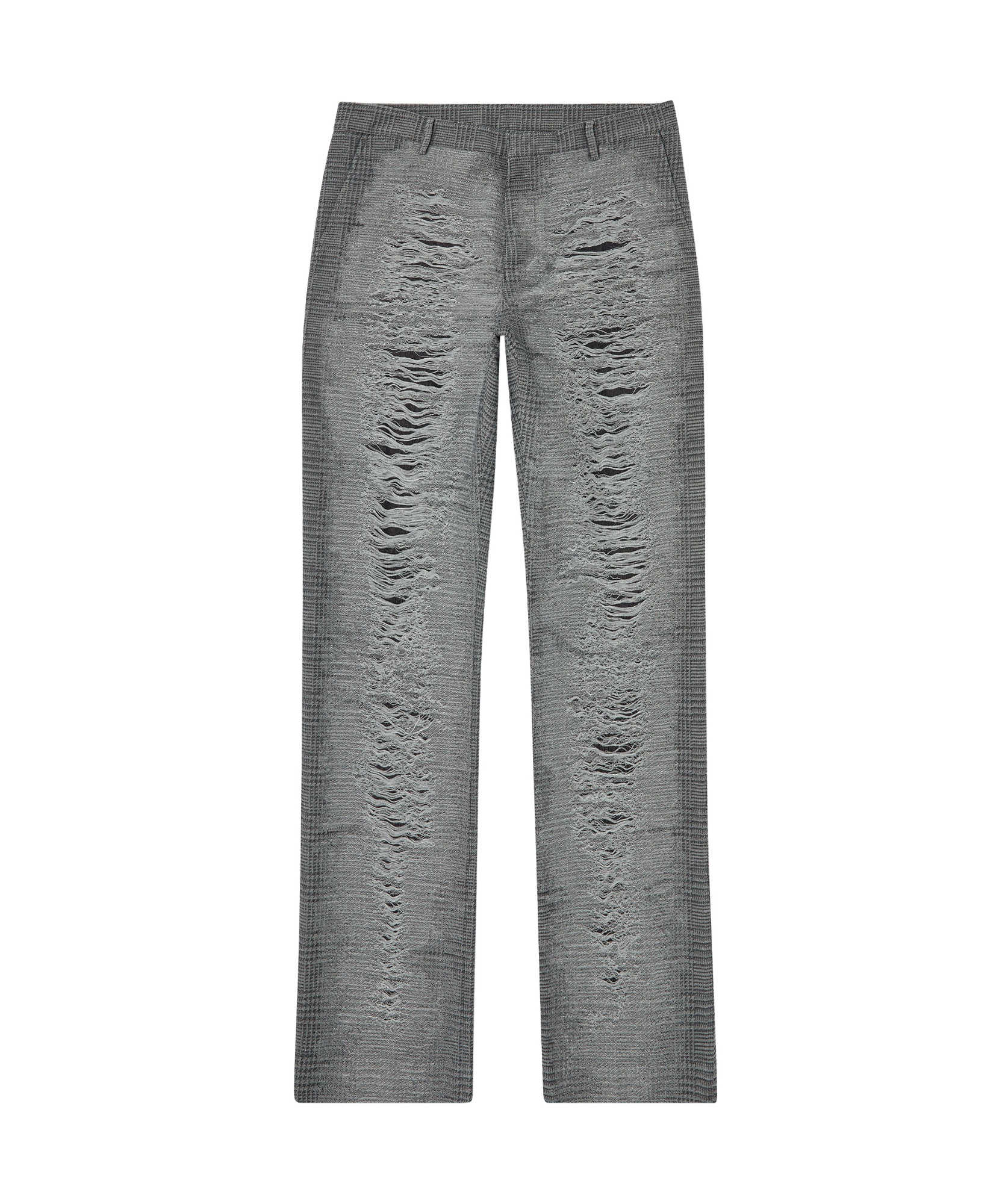 Diesel Plaid Casual Pants In Gray