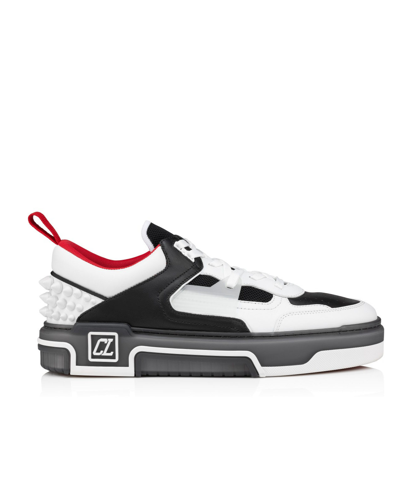 Christian Louboutin Low Top Sneakers With Signature Red Sole In White