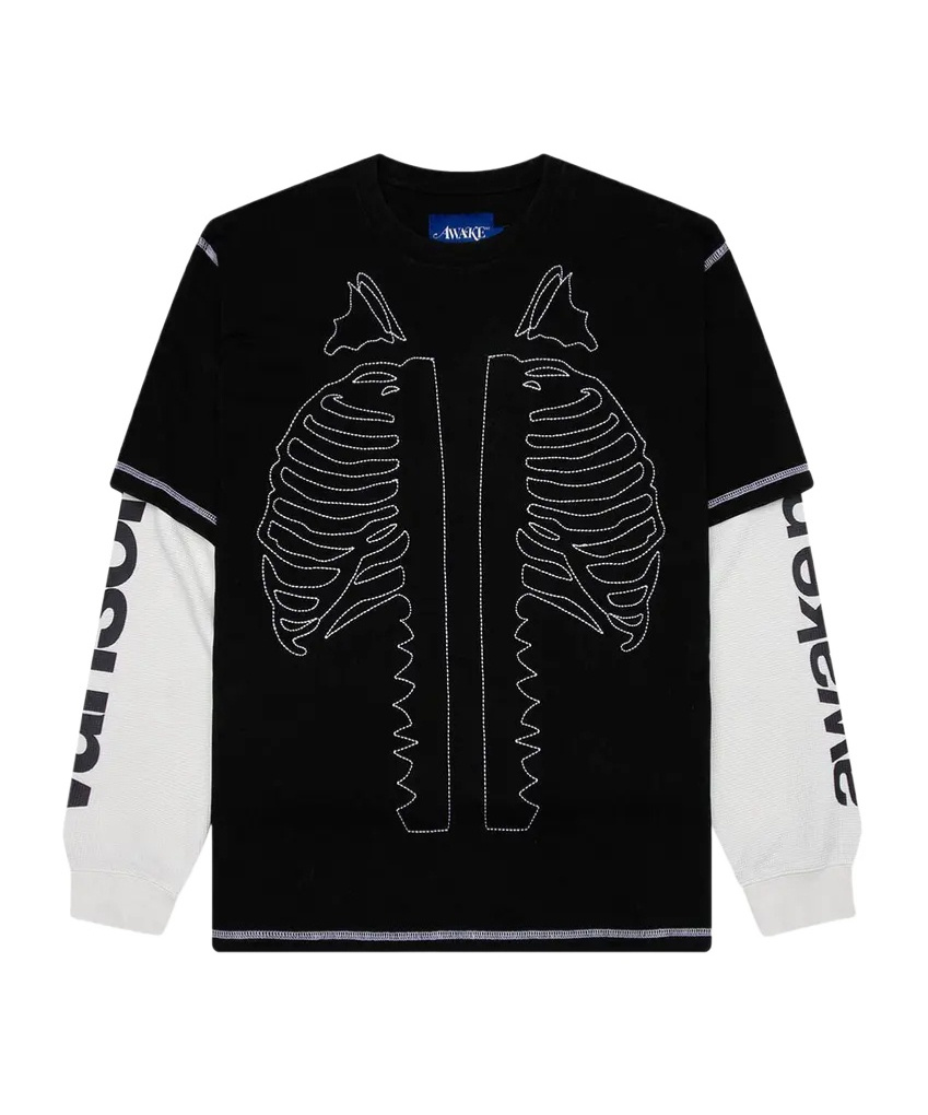 Awake Long-sleeved T-shirt In Black