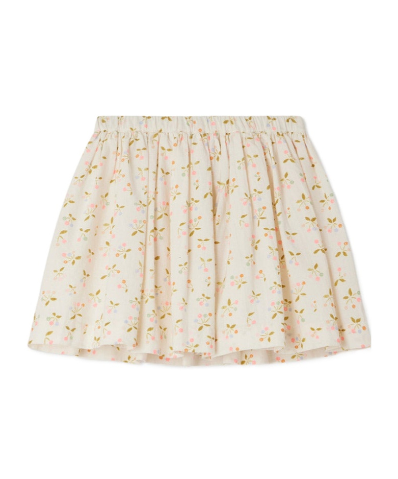 Bonpoint Cherry Printed Skirt In White
