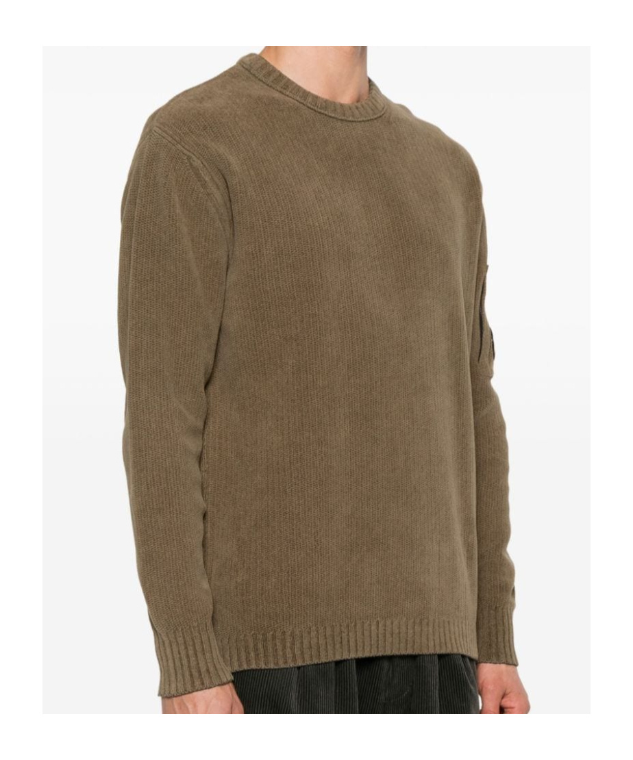 C.p. Company C.p.company Sweaters Green In Brown