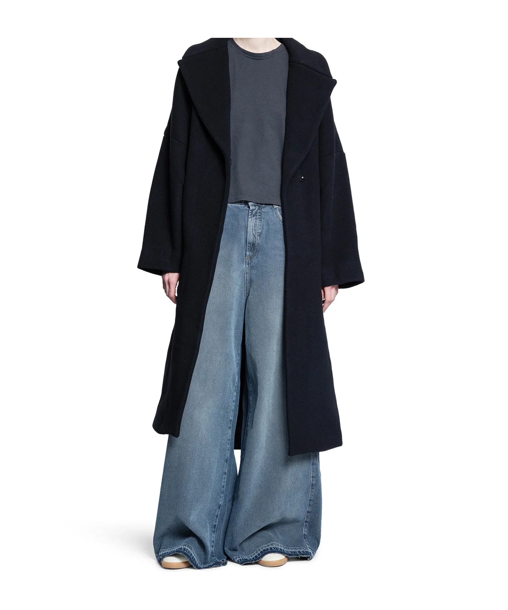 James Perse Round Neck Long-sleeved T-shirt In Black