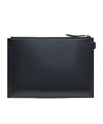 Lanvin Leather Clutch Bag In Black