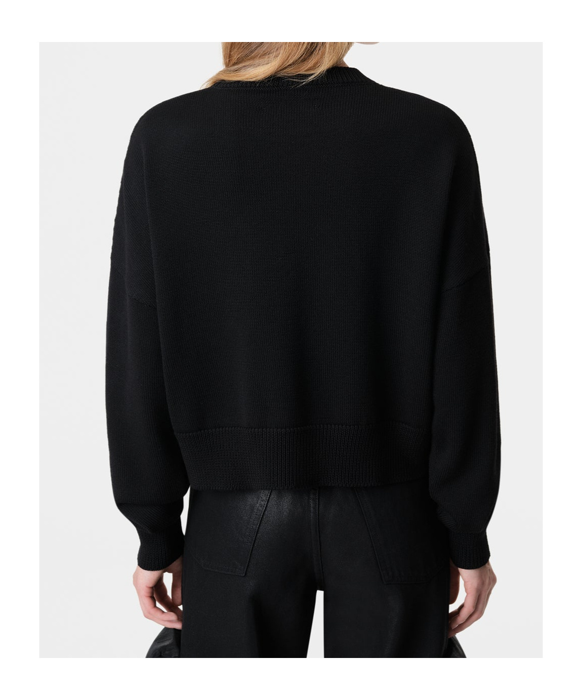 Amiri Round Neck Sweater In Black