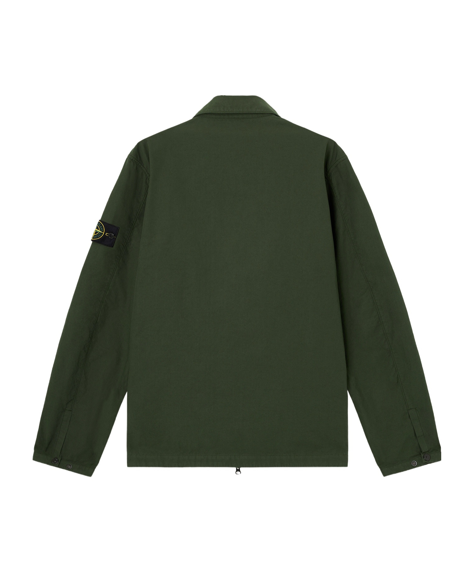 Stone Island Jacket With Compass Application In Green