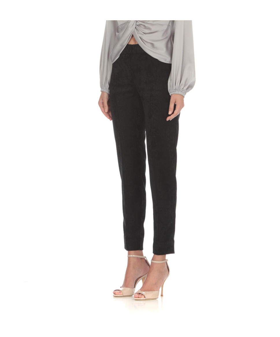 D Exterior D.exterior Tapered Corduroy Pants In Black