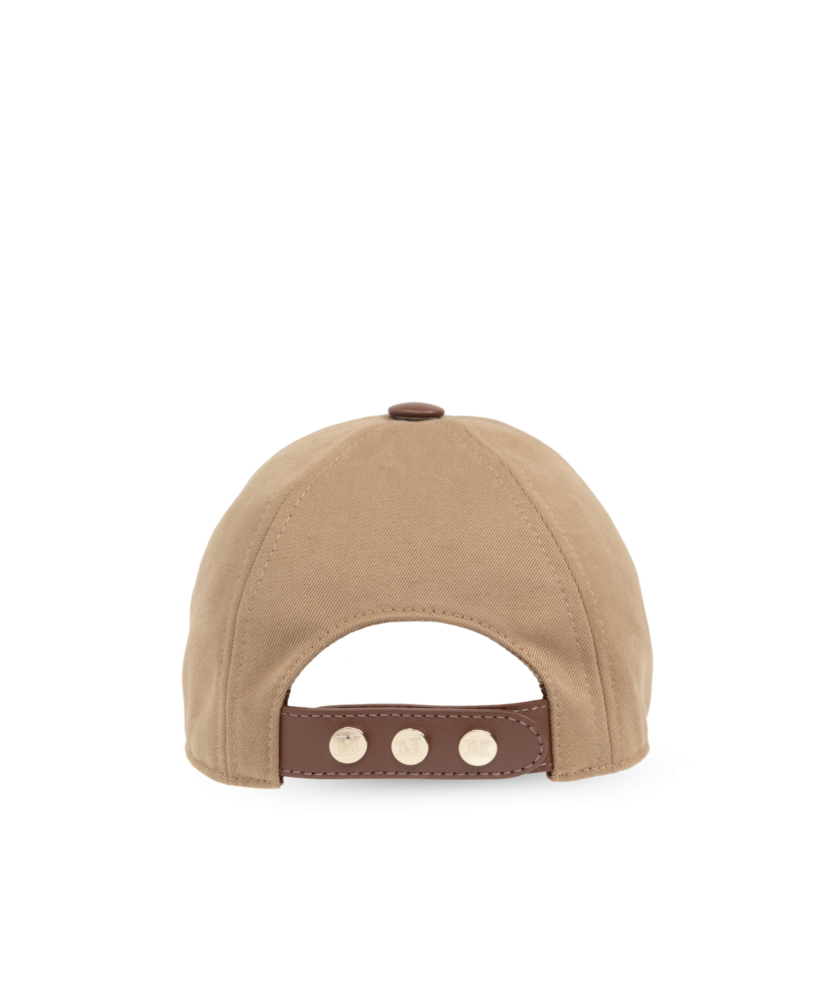 Max Mara Logo Embroidered Baseball Cap In Brown