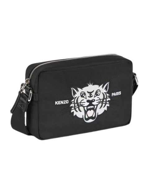 Kenzo Happy Tiger Crossbody Bag In Black