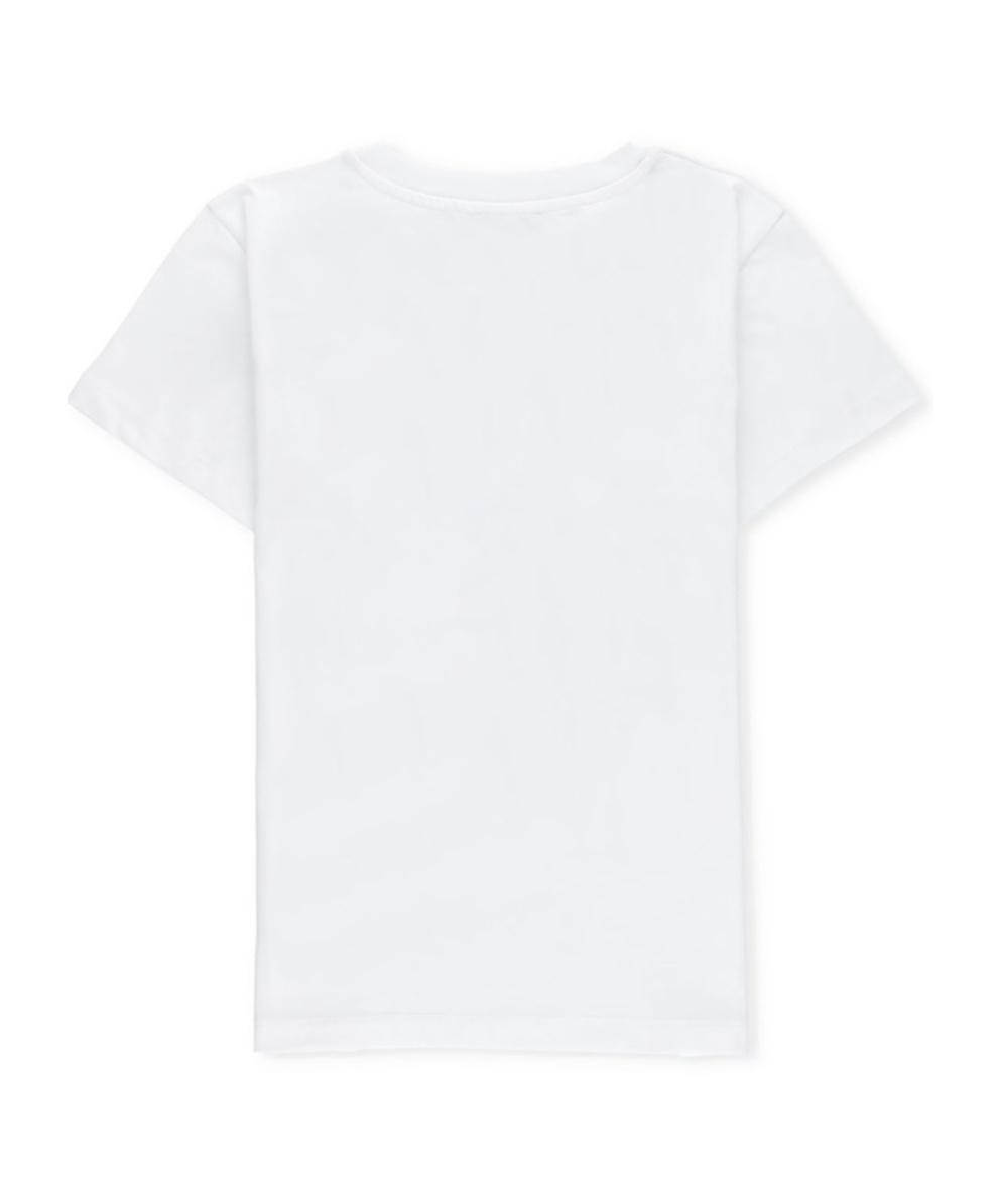 Balmain Logo-appliqué T-shirt In White