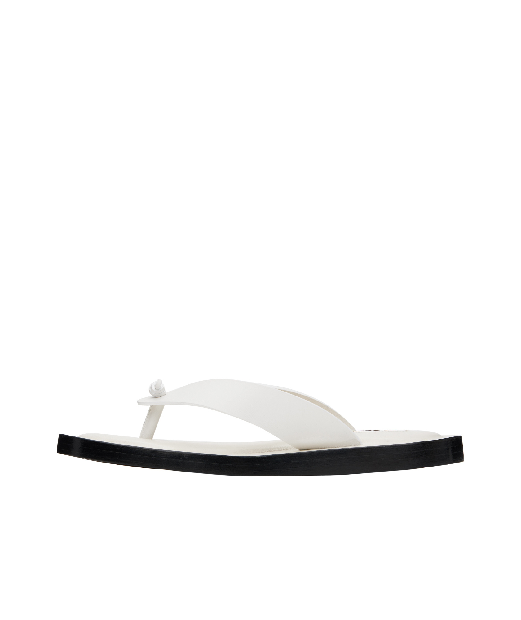 Jil Sander Flat Flip Flops In White