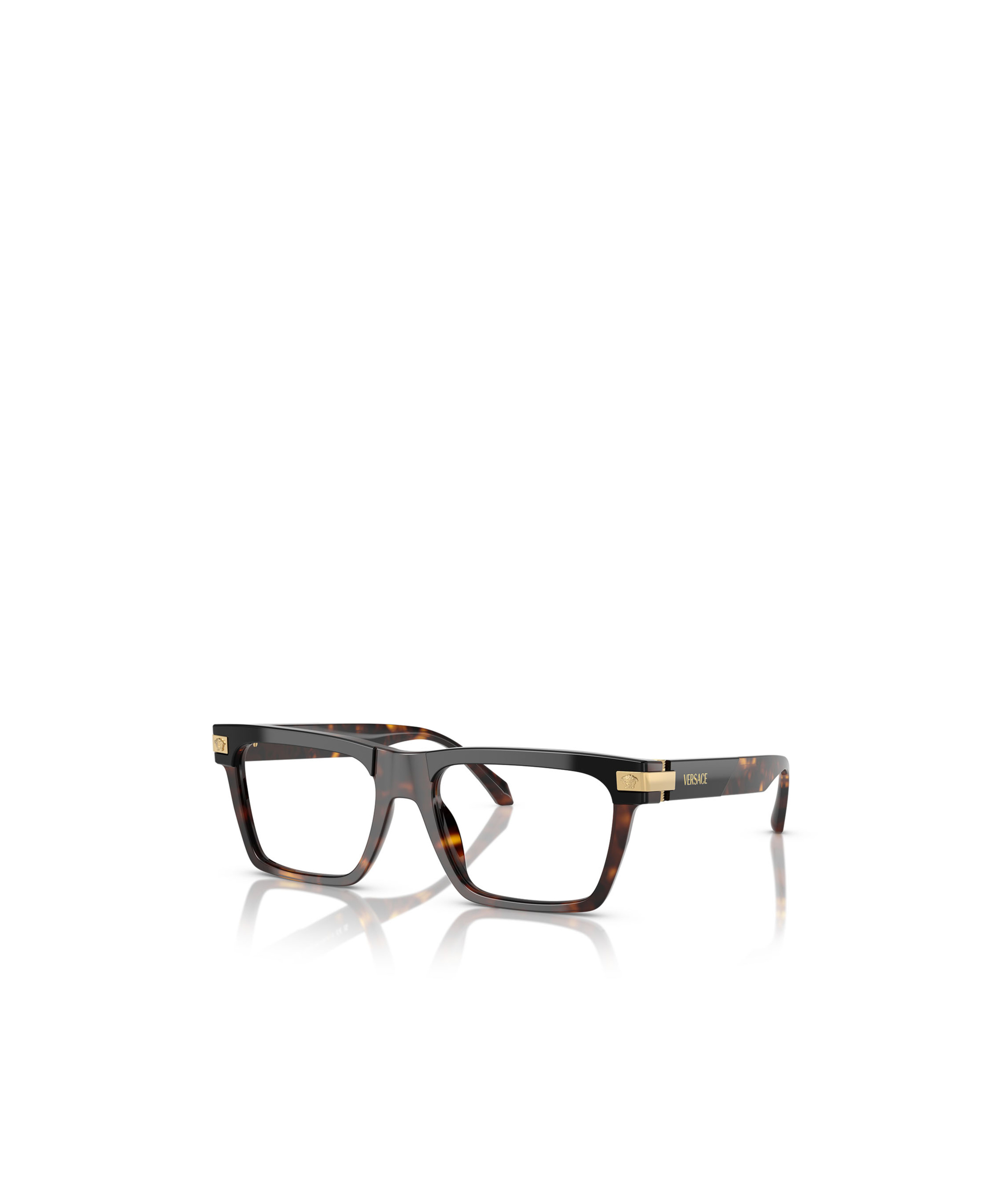 Versace Square-frame Glasses In Black