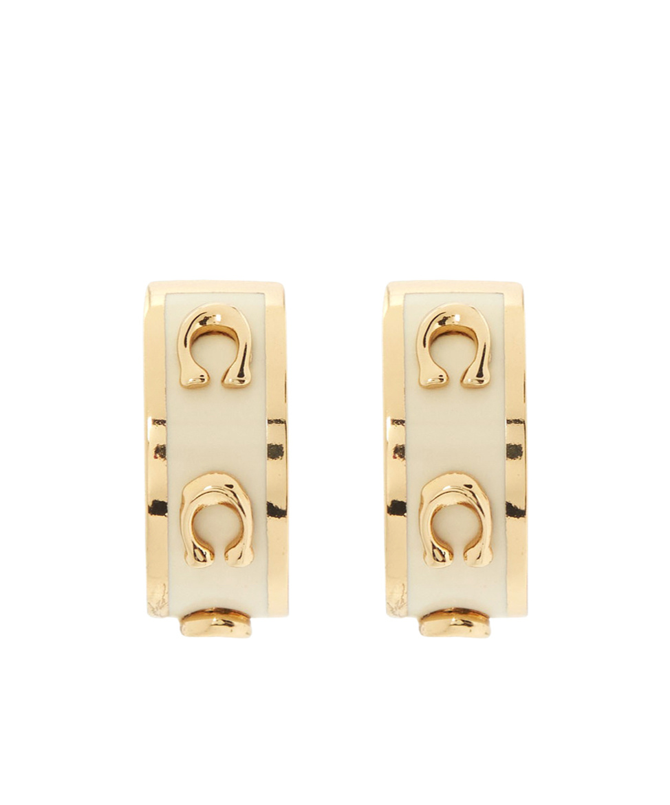 COACH ROUND EARRINGS 