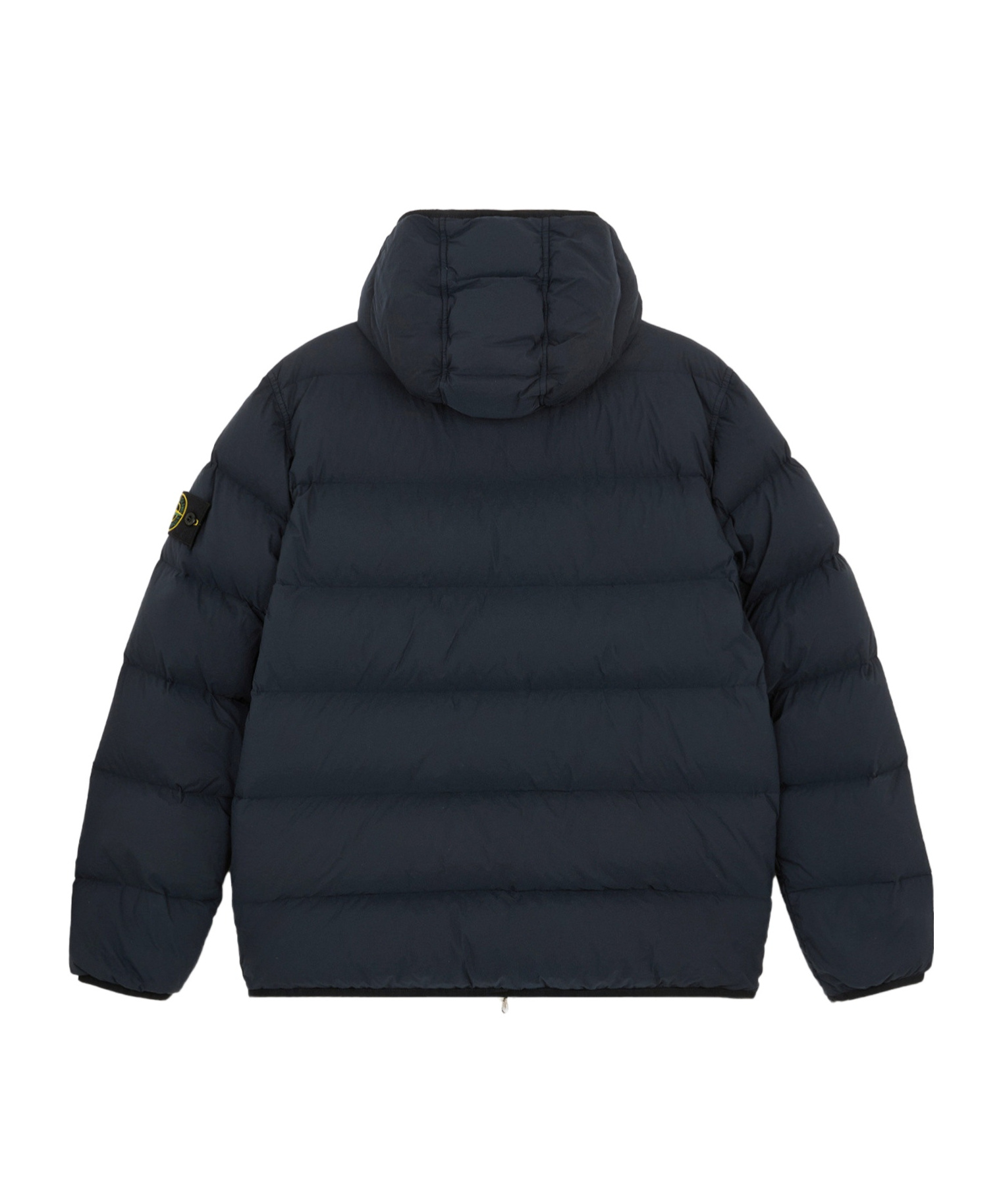 Stone Island Compass-logo Hooded Jacket In Blue