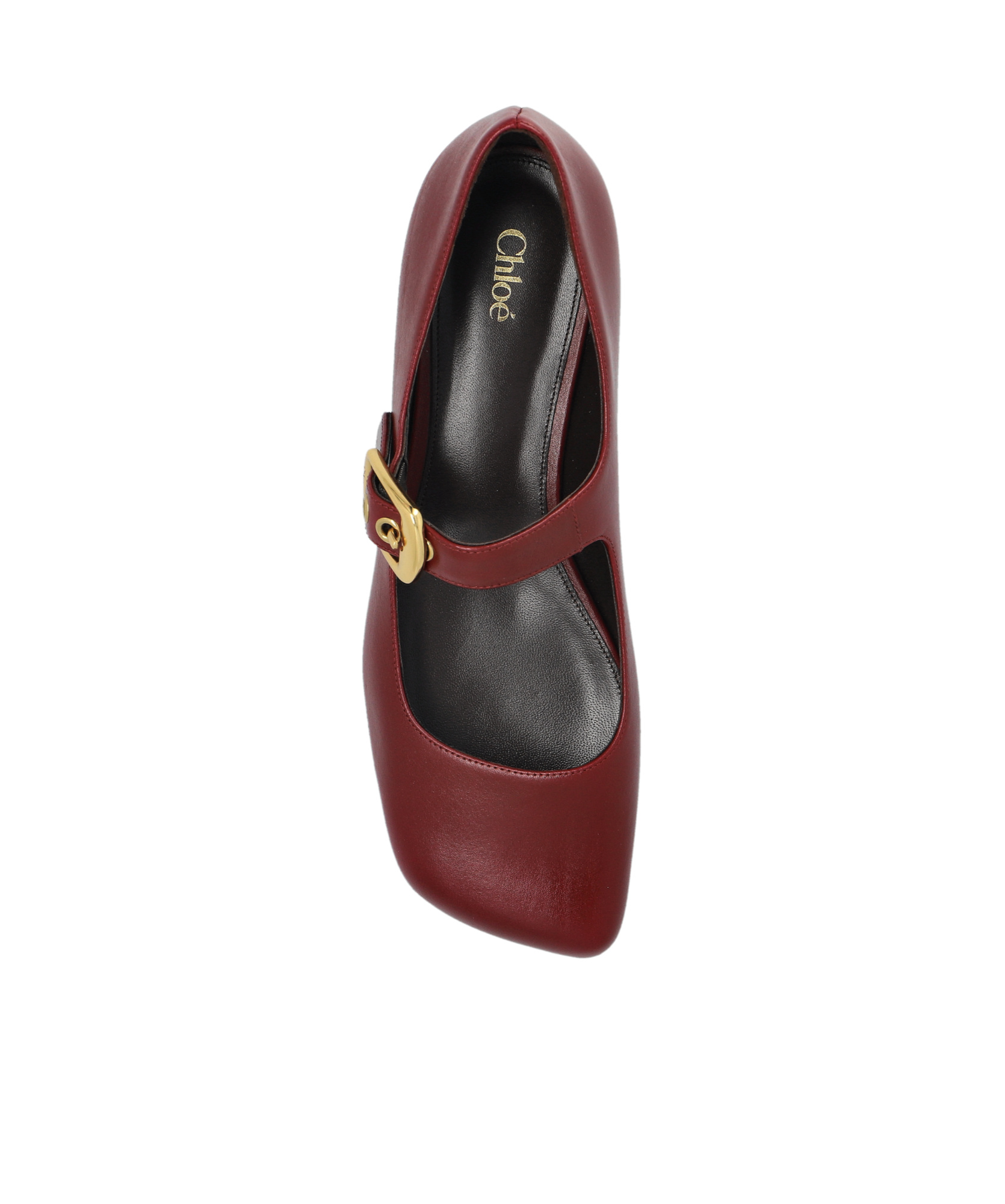 Chloé Polly Mary-jane Ballet Flats In Brown