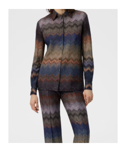 Missoni Zig-zag Pattern Shirt In Multi