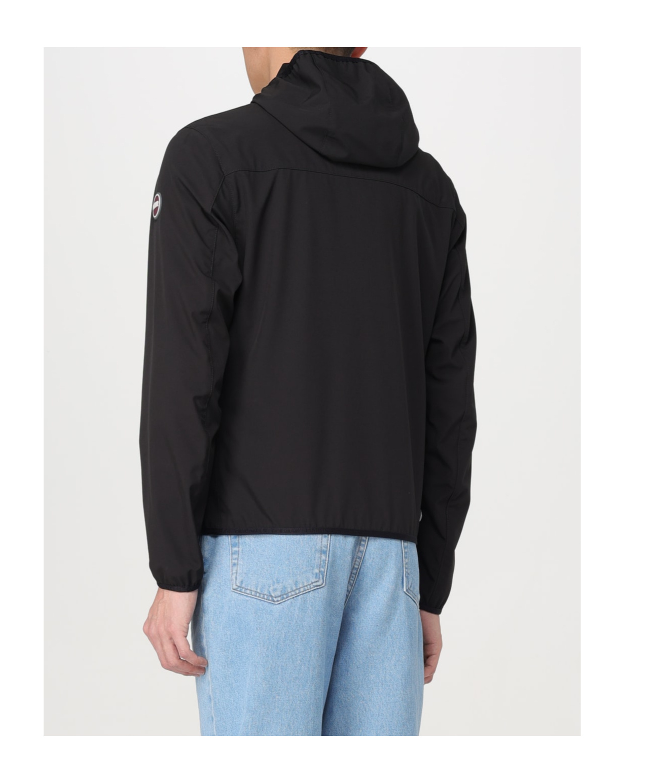 Colmar Logo Patch Hooded Zipped Jacket In Black