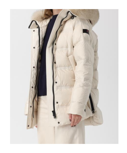 Peuterey Quilted Jacket With Large Quilts In White