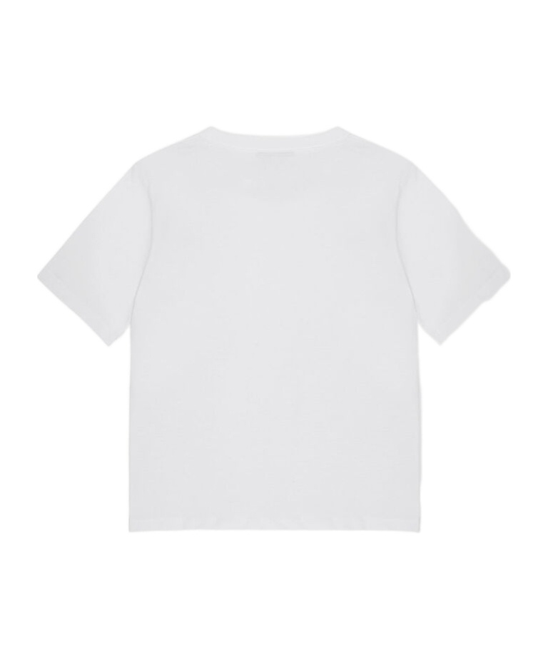 Ganni Women Heart Embroidery T-shirt In White