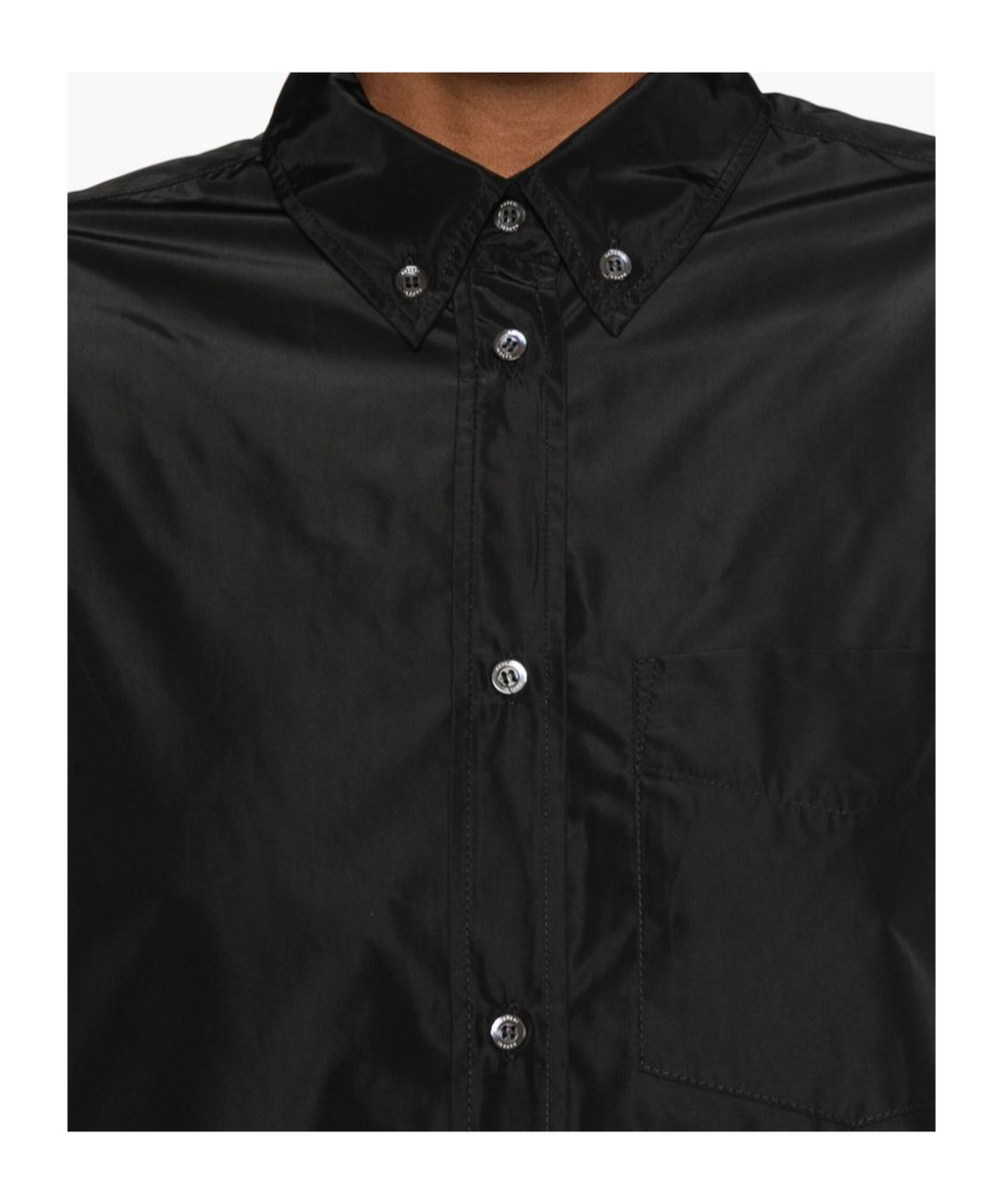 Aspesi Button-down Collar Shirt In Black