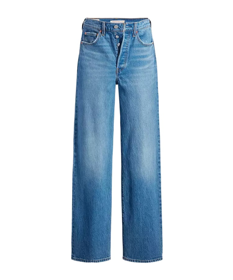 Levi's Ribcage Full Length Jeans In Blue