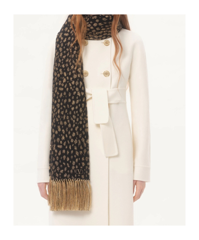 Valentino Fringed Scarf In Multi
