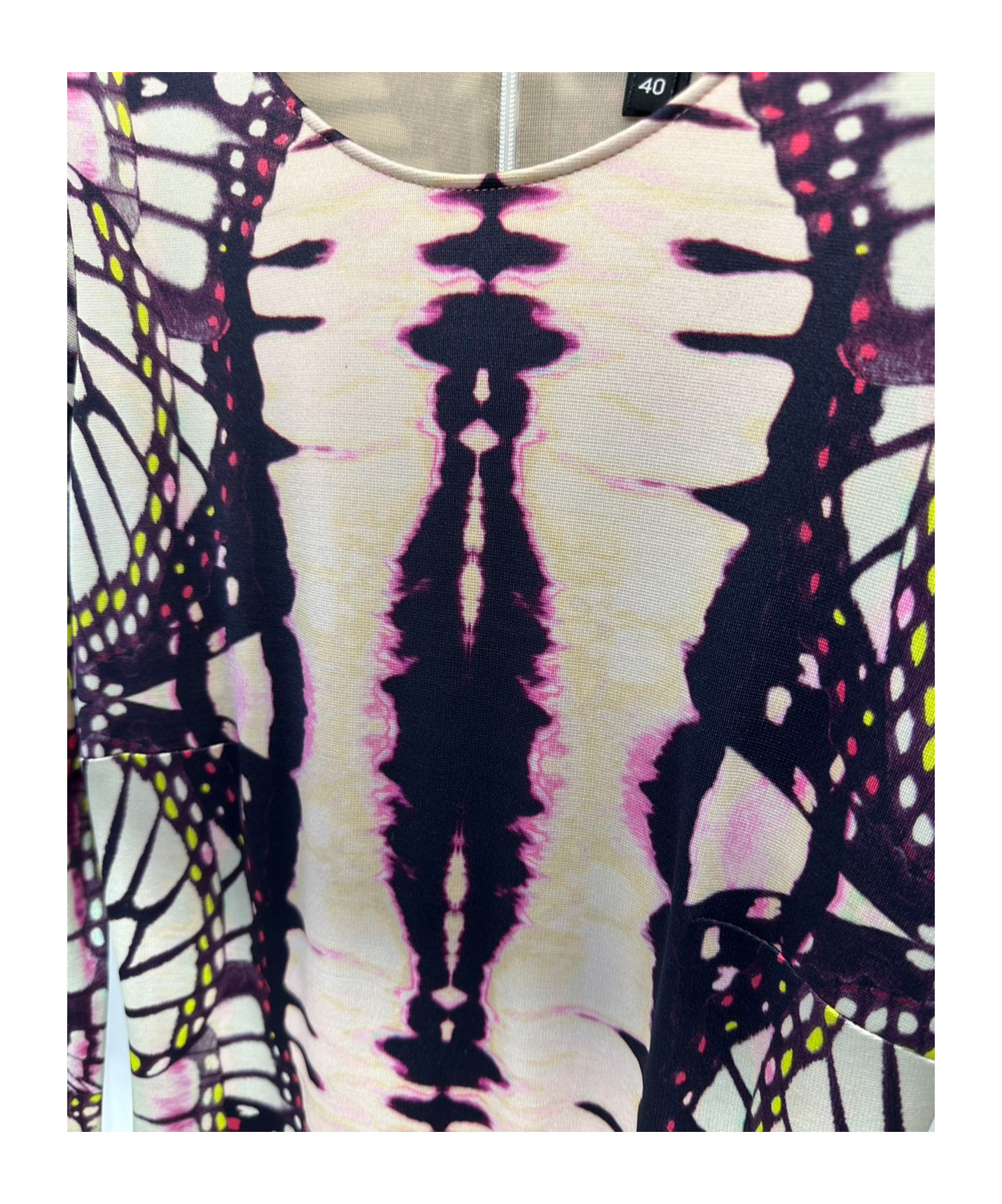 JUST CAVALLI PRINTED LONG-SLEEVED DRESS