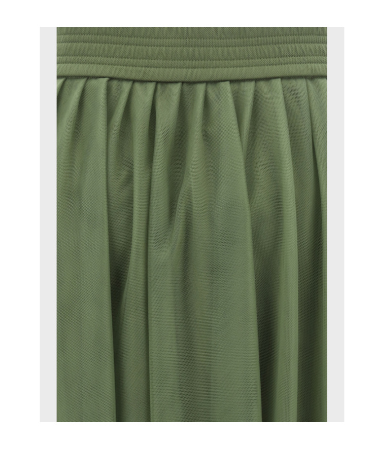 Fabiana Filippi Layered Tulle Midi Skirt In Green