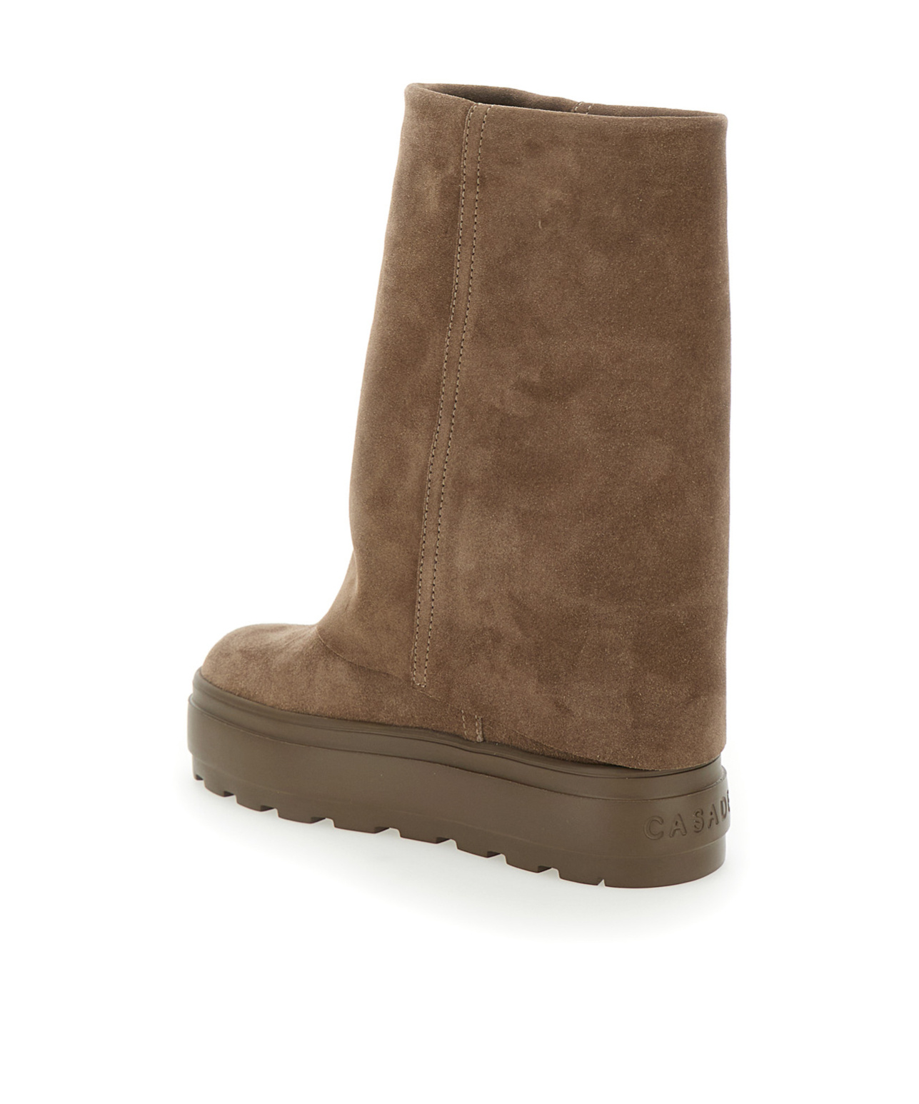 Casadei New Double Face Beige Reversible Boots In Suede Woman In Brown