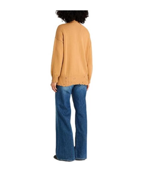 Marni Solid Knit Cardigan In Brown