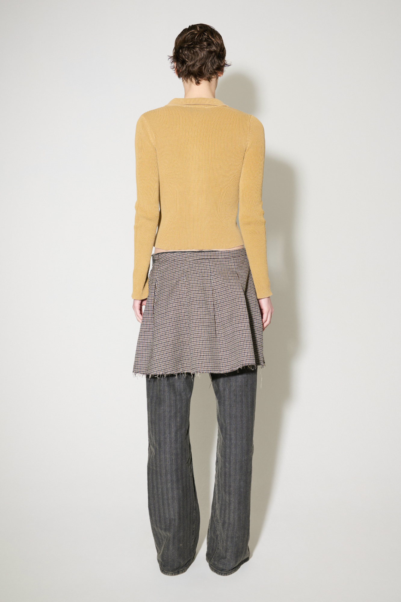 Our Legacy Sand-coloured Ribbed Cotton Cardigan In Nude