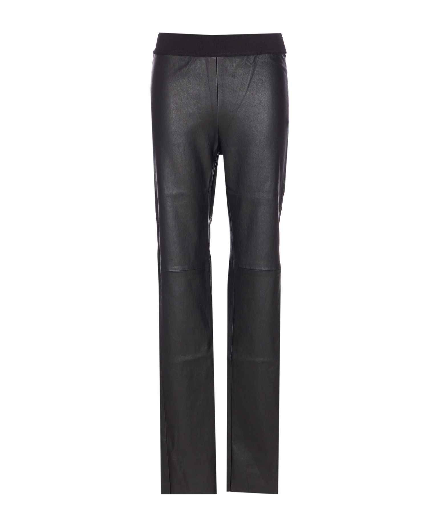 Uma Wang Stretch Leather Trousers Seam Detailing In Black