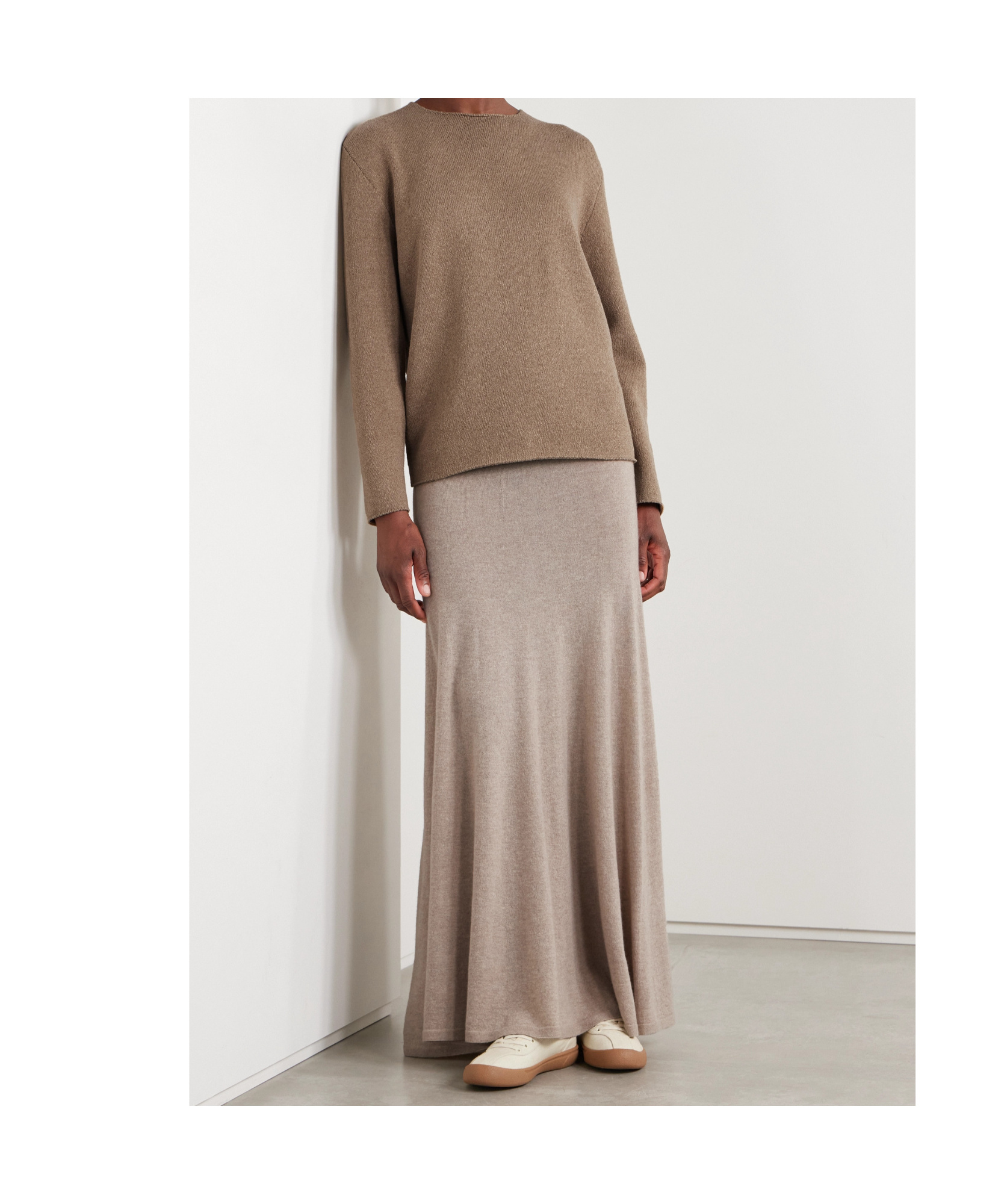 The Row Jhaio Cotton And Wool-blend Sweater In Brown