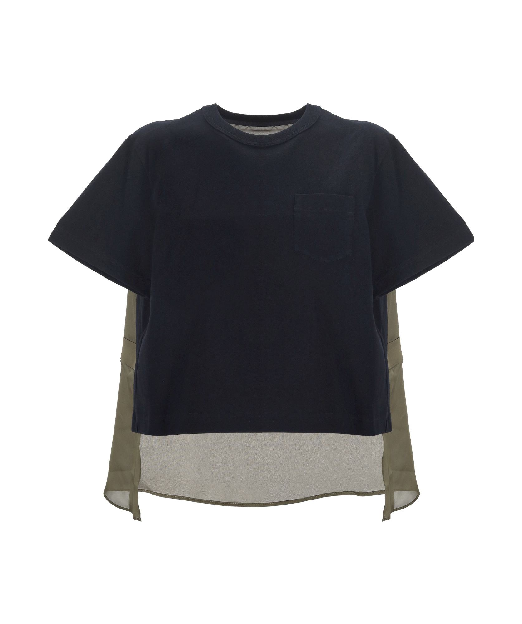 Sacai Short-sleeved T-shirt In Black