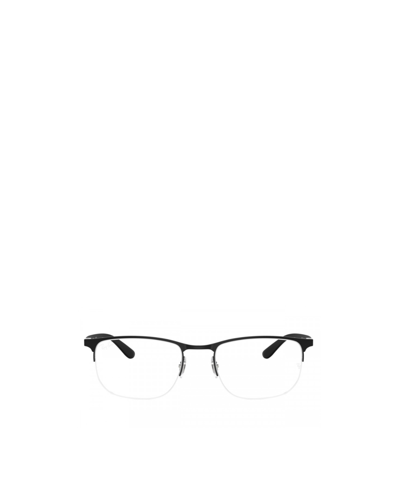Ray Ban Half-rim Design Glasses In Black