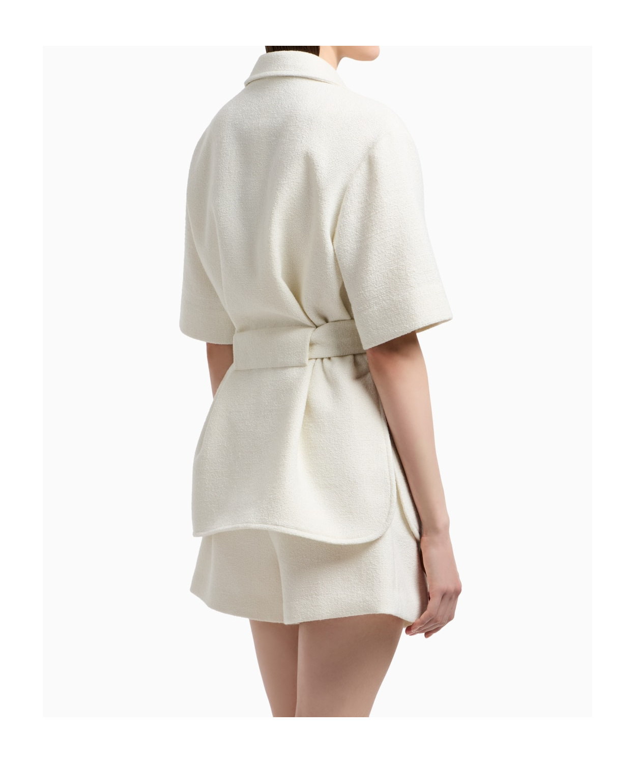 Emporio Armani Lapel Short-sleeved Casual Jacket