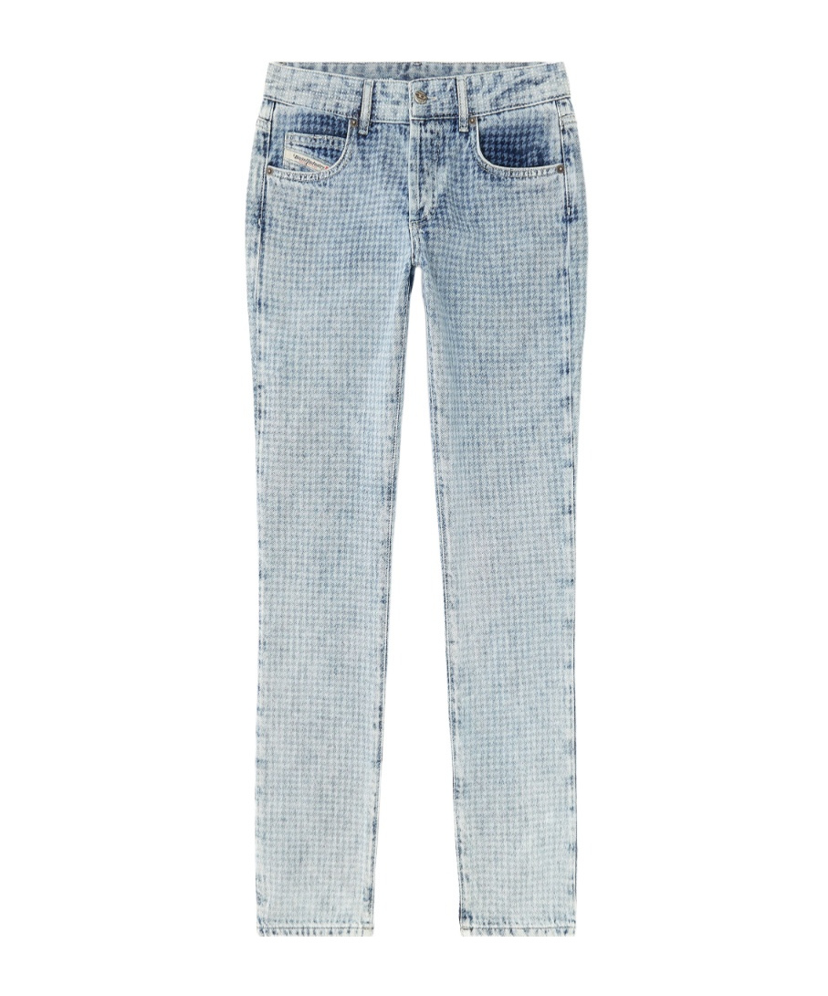 Diesel 1992 D-jiann  Pattern Jeans In Blue