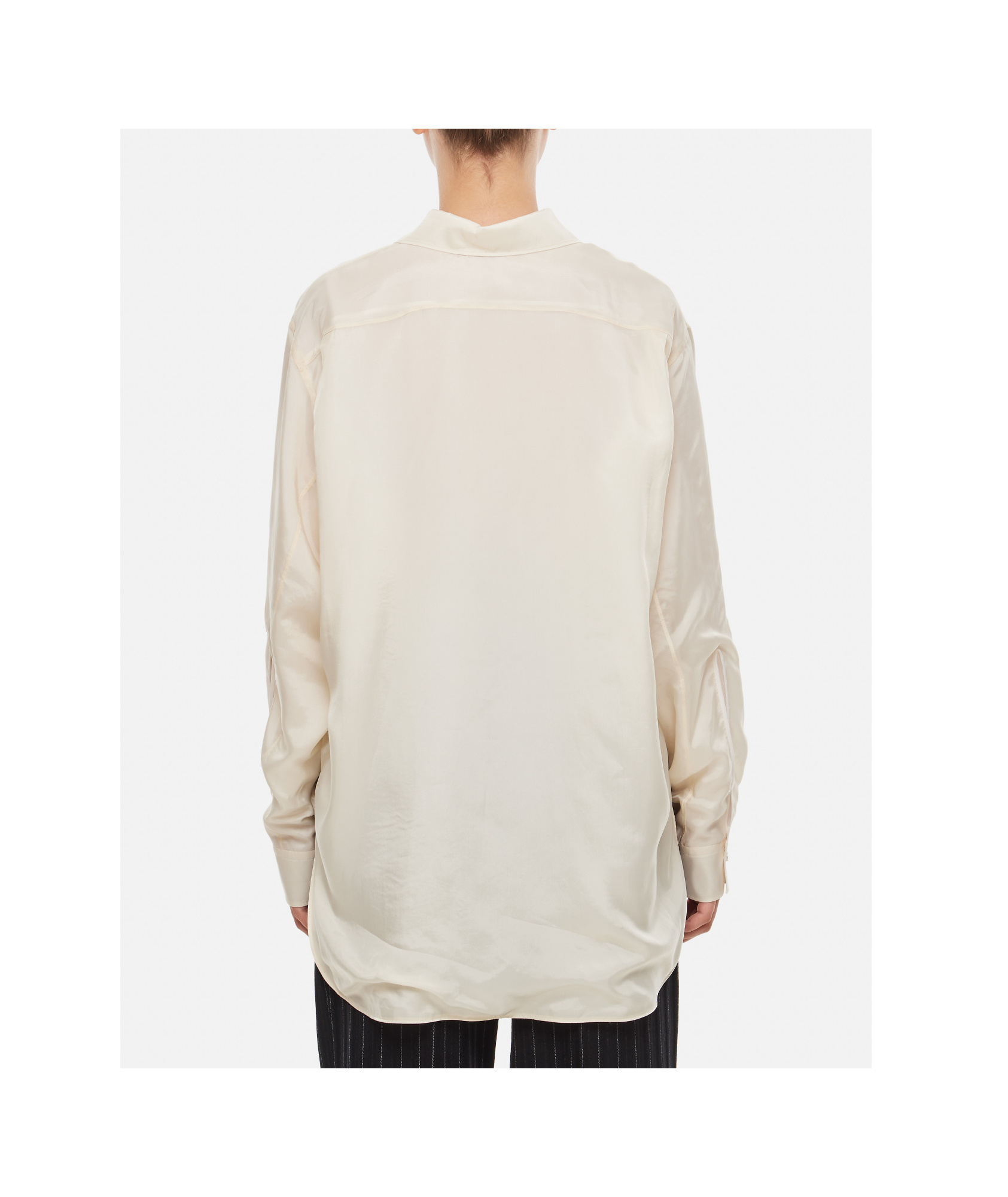 Quira Reversible Button-up Shirt In White