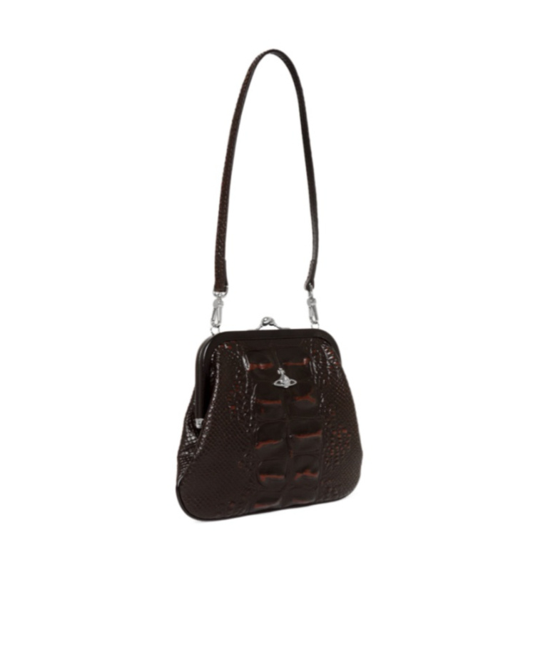 Vivienne Westwood Logo Closure Purse In Black