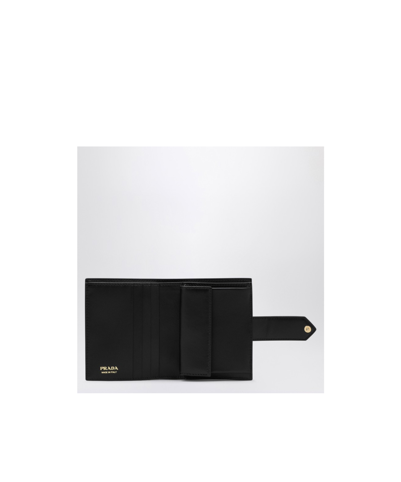 Prada Triangle-logo Wallet In Black